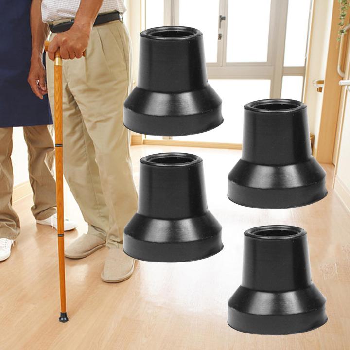 Baosity 4Pcs Crutch Tips Replacement Heavy Duty Wide Anti Slip