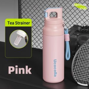 【Ucocolla】580ML Insulated Tumbler 316 Stainless Steel Hot&Cold One-click Opening Outdoor Sports Cup
