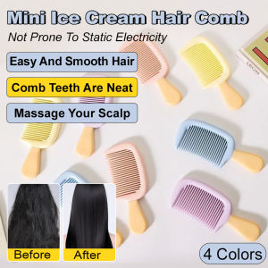 Womens Portable Small Comb Hairdressing Mini Hairdressing Comb Student Dormitory Ice Cream Comb