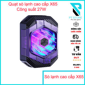 Quạt Sò Lạnh cao cấp X65A dạng Magsafe - Công suất lên tới 27W - Thiết kế và vật liệu cao cấp - Làm mát cực kì nhanh