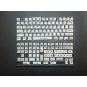 Voynich manuscript Keycap Cherry Profile Dye-Sub Keycaps for Gaming Mechanical Keyboard