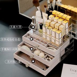 Msia READY STOCK Multi-Layer Grey Jewelry & Cosmetic Storage