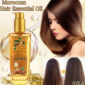 AZLA Moroccan Argan Oil Hair Essential Oil Hair Treatment Keratin Nourish Repair Dry Hair Damaged for Dry Scalp Curly Anti-loss Hair Nourishing Root Rough Dull Hair Care 100ML