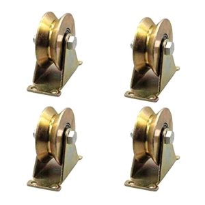 1.2" V Groove Wheel Sliding Gate Casters Heavy Duty Rigid Roller for Inverted V-Track Rolling Gate Capacity 440 Lbs