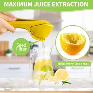 Max Juice Extraction Lemon Lime Squeezer Easy to Use Flat Lemon Squeezer with Leverage Squeezer 手压榨汁器
