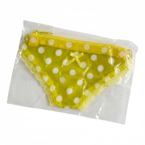 YESMILE Underpants Shape Cosmetic Bag PVC Y2K Strawberry Makeup Storage Pouch Unique Polka Dots Toiletry Bag Storage Bag Charm