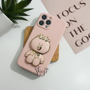 Softcase Cermin Stand for Oppo A60  A79 A38 A78 A58 A77S A57 A17 A17K RENO 11f  7 RENO 8 A15 A16 A16K A1K A3S A5S A12 A52 A92 A52 A53 A31 2020| Case Camera Protech | Softcase Macaron | Case hp | casing Oppo | Case Murah | Case karakter | Case Cermin