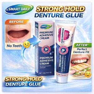 False Teeth Adhesive Cream Strong Hold Denture Fixing Paste Anti Loosening Oralhoe Denture Glue Gum Protection Daily Care Ultra Hold