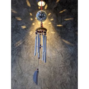 โมบายลูกแก้ว โมบายกระดิ่งตกแต่งบ้าน ลูกแก้วกระจก แขวนตกแต่งบ้าน ดิสโก้บอล ลูกแก้ว โมบาย