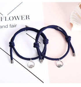 【Bestella✨COD】2 Pcs Gelang Wanita Korea Liontin Lonceng Pelangi Gelang Hadiah Ulang Tahun Fashion Perhiasan