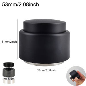 Stainless Steel Semi-automatic Adjustable Coffee Tamper 51/53/58mm Espresso Accessory Powder Hammer Spring Tampers for 51/54/58mm Portafilter