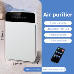 🔥 🔥【New For 2025】Air Purifier with UV-C Sterilization Anti-smog Filter Smoke and Odor Air Cleaner with HEPA+Activated Carbon Filter Four-stage Purification Dust Removal LCD touch Control Real-time Air Quality Sensor Gentle for Baby On Sale