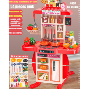 kids cooking kitchen toy pretend game Large simulated spray steam sound effects for childrens birthday gifts