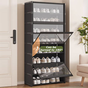 Dust-Proof Shoe Cabinet Visual Transparent Shoe Cabinet Multi-Layer Shoe Storage Cabinet