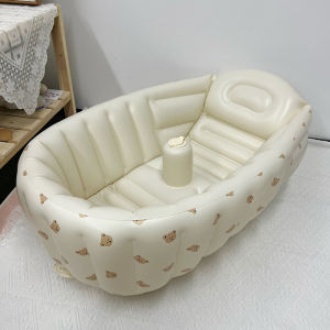 Orzbow Baby Shower Basin Foldable Baby Shower Artifact Can Sit And Lie Down Inflatable Bathtub Newborn Home Shower Basin
