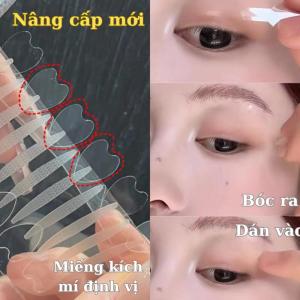 băng dán mắt hai mí làm đẹp và chăm sóc da có tay cầm miếng che mắt vô hình kiểu xé cầm tay thiên nhiên