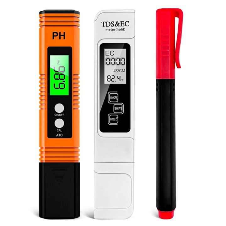 Pvd Testing Kit (BVPD) 3PCS Water Testing Kit:TDS Meter,PH Pens,Mineral Content ...