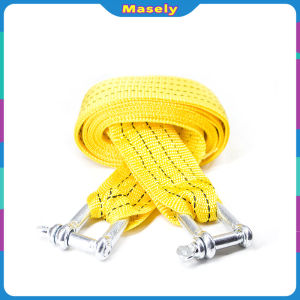 Masely 3m Towing Rope Universal Car Tow Strap Rope with Safety Hook
