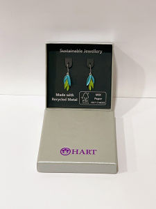 HART Blue-Green Chrome Leaflets Necklace & Earrings Series