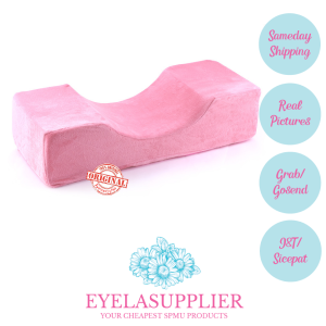 Bantal Ergonomis Eyelash Extension Bentuk U Tatakan Penyangga Leher U-shape Pillow Studio Salon Sambung Bulumata Bahan Beludru Flanel Premium Memory Foam Latex Busa