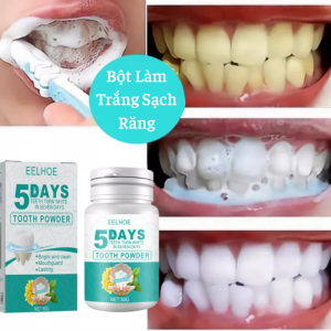 Bột Làm Trắng Sạch Răng EELHOE 5 Ngày Làm Trắng Răng Sạch Vết Bẩn Mảng Bám Lâu Ngày Trên Răng Miệng