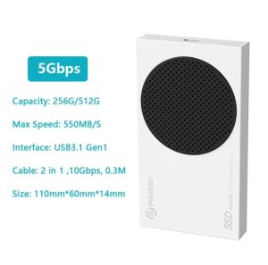 ORICO 560 MB/giây cực di động SSD bên ngoài ổ cứng lưu trữ thể rắn 2TB 1TB 512GB USB 3.2 Gen2 Loại C pssd cho máy tính xách tay kinh doanh