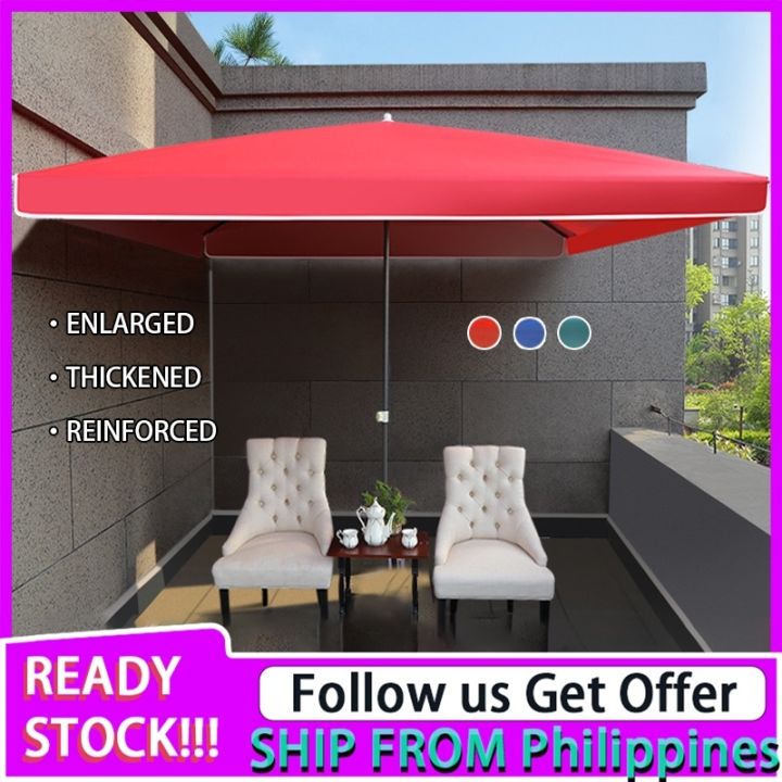 【COD/READY】 Square Retractable Umbrella Outdoor Awning Roofing Anti Uv