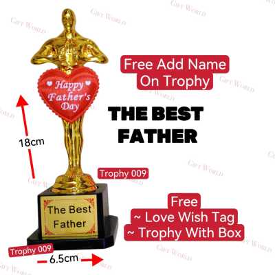 Father Day Gift 2025 Trophy Add on name  MALAYSIA READY STOCK