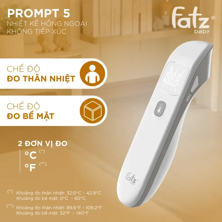 Nhiệt kế hồng ngoại không tiếp xúc Fatzbaby Prompt 5:5852