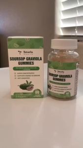 (Wallets) Sugar free prickly fruit oil Graviola seaweed gummies - supports digestive sleep skin health immunity and antioxidants - Guanabana fruit contains seaweed 150mg black seed oil etc.