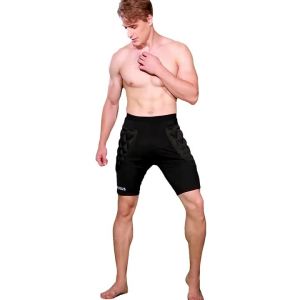 GoalTacers Mens Soccer Shorts Soccer Training Tights Collision Protection Sponge Goalkeeper Shorts Roller Skating