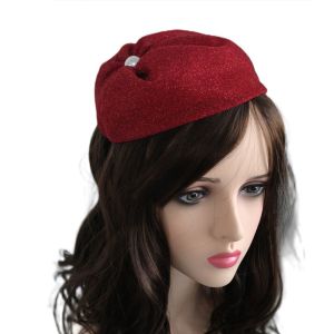 New Boho Solid Color Bando Topi Anak Dewasa Dengan Kepala Topi Atas Gaya Prancis Elegan Kelas  Bando Rambut