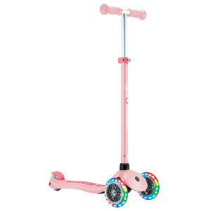 Globber Primo Plus Lights 3-Wheels Kids Scooter 4-Height Adjustable Bar (For Age 3 to 9 years)