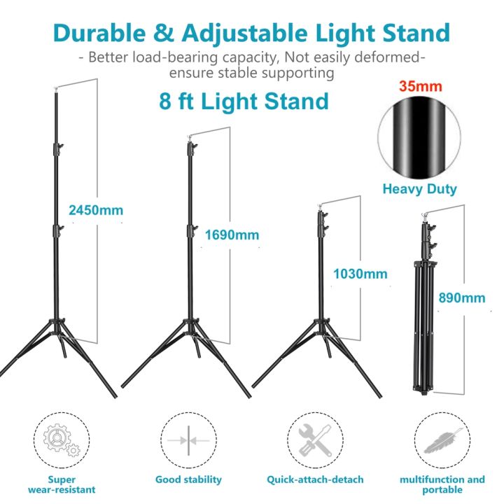 10FT STUDIO STAND LIGHT / BACKDROP STAND 10ft light stand Lazada