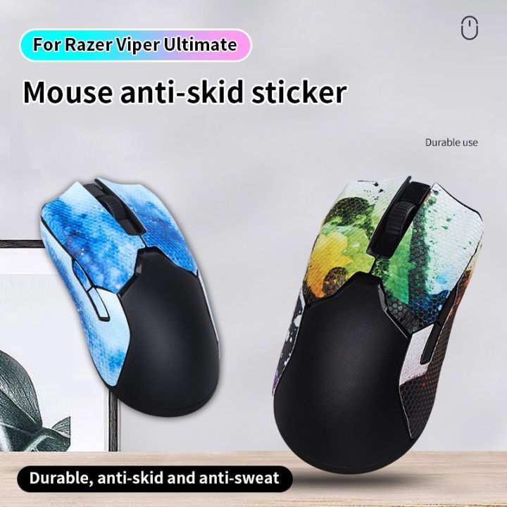 Wired Mouse Grip Tape Skate For Razer Viper Ultimate Mouse Handmade Sticker Non Slip Lizard Skin