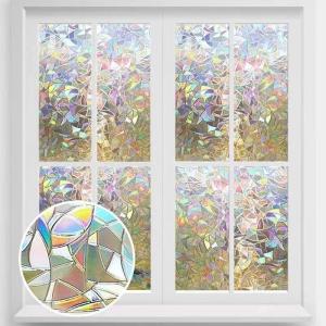 100CM*4M Colorful Window Sticker Glass Privacy Window 3D Frosted Glass Sticker for Sunlight Bathroom