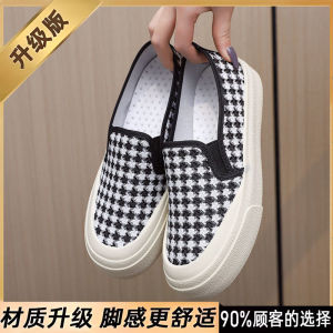 New Spring And Autumn Korean Style Fashion WomenS Canvas Shoes Casual And Comfortable Slip-On Lazy Shoes For Students
