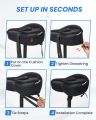 Bike Seat Cushion, Comfort Bike Seat Cover for Men Women, Exercise Bicycle Seat Cushion Padded Cover Compatible with Peloton, Mountain Stationary Bikes, Ou. 