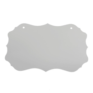 Trống Acrylic dấu hiệu rõ ràng biển treo chưa hoàn thành biển treo S với 2 lỗ và dây thừng chào đón dấu hiệu biển trang trí