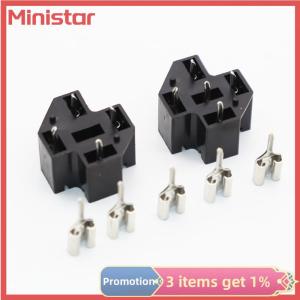 Ministar Automotive Car Auto 40A 4 5 Pin SPDT Relay Socket Connector Adaptor PCB Board Mount Base Holder with 6.3mm Terminals