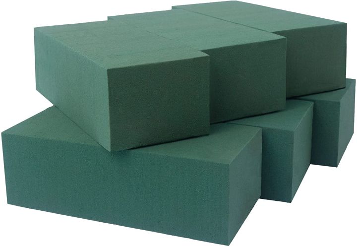 Wet & Dry Floral Foam Block, Green Foam Bricks for Flower