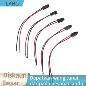 LANG 5PCS T5 Wired Dashboard Gauge LED Light Lamp Bulb Socket Holder for Auto Car