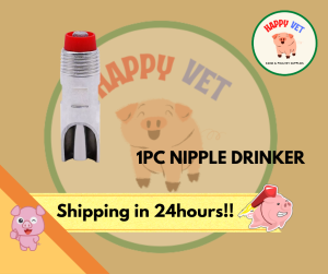 1 PC Stainless Pig Nipple Drinker Red for Sow Fattener Gilt Boar Automatic drinker duckbill type