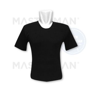 MASTERMAN Kaos Dalam Oblong O-Neck MAS O Hitam ISI-1Pcs