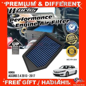 HONDA ACCORD 9th Gen 2013 - 2017 WORKS ENGINEERING Racing Performance Drop In Air Filter Car Accessories Aksesori Kereta