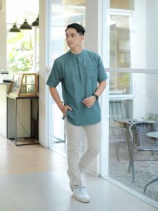 Baju Koko Kurta Dewasa Lengan Pendek Material bahan toyobo import adem Alkhalis