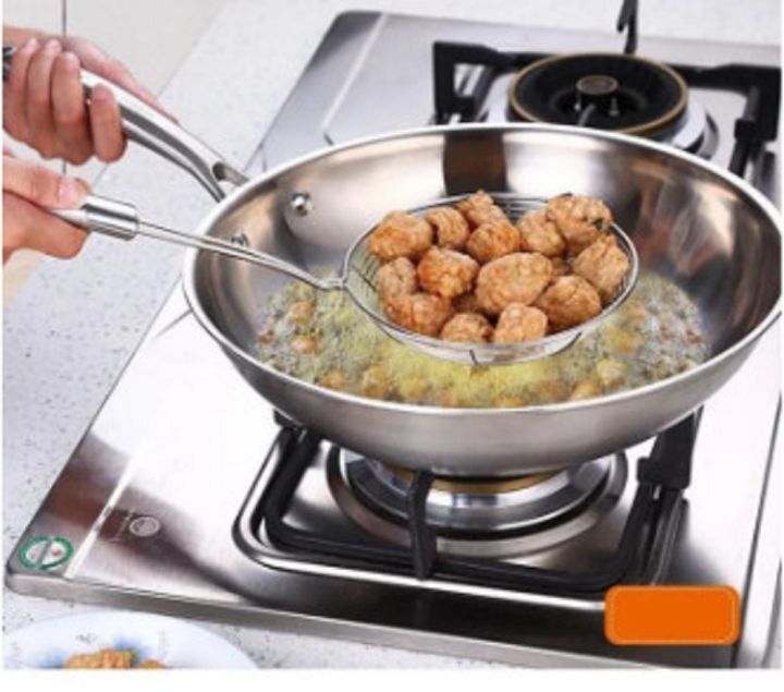 Vợt Đồ Chiên Ráo Dầu, Vớt Rau Luộc Cán Inox Cao Cấp (Dài 33cm) - Vợt Đồ ...