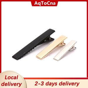 [COD] AqToCna Ship within 24 hours 100pcs Black Hairclips Single Prong Alligator Hairpin Blank Setting Hair Clips
