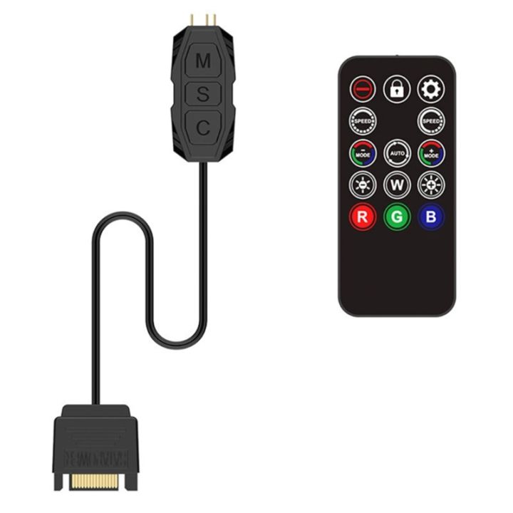 【New Arrive】 Computer ARGB Controller Wireless Remote Control with 4PIN ...