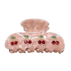 Lovely Cherry Shaped Hair Claw Fashion Hair Accessories Perfect For Women Daily Outings Dates and Evening Parties